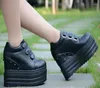 Casual Shoes 14cm Super High Hools Platform kilar Höjd ökar kvinnor Autumn Ankle Boots