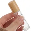 Lagringsflaskor 10 st glas Glass Essential Oil Parfym Bottle Roll-On Dispenser Roller Travel