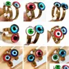 Solitaire Ring 20st/Lot Womens Mens Punk Gothic Evils Eye Cool Design Gold rostfritt stål Style Mix Eyeball Demon Eyed Luc Dhgarden Dhg5a