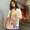 夏の男性TシャツデザイナーTシャツメンズレディースファッションアニメキャラクタープリントグラフィックティーラウンドネックショートスリーブスウェットシャツ1色