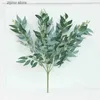 Faux Floral Greenery Artificial Flowers Willow Leaves Wedding Home Garden Vase Decoration Jungle Party DIY Plants Wreath Party Arrangment Y240322