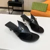 Sandalias de moda de verano para mujer, zapatos de tacón bajo cómodos y de ocio de diseñador, zapatillas de playa con diseño de espiga dulce para vacaciones