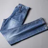 Jeans pour hommes Mode d'été Casual Pantalon extensible respirant confortable Tendance en léger