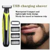 Electric Shavers Electric shaver USB charging safety shaver washable beard trimmer suitable for mens small T-blade trimmer portable shaver trimmer 240322