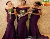 2020 Regency African African قبالة الساتان الساتان Long Bridesmaid Dresses Ruched Sweep Train ضيف خادمة من فساتين الشرف BC12889265075