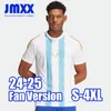 JMXX 24-25 Argentina Futebol Jerseys Sparko Gen10s Especial Pré Jogo Treinamento Mens Uniformes Jersey Homem Camisa de Futebol 2024 2025 Fan Versão S-4XL