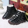 Chaussures de marche hiver bottes pour enfants en peluche antidérapant coton imperméable mignon enfants baskets fourrure chaude enfants neige