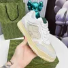 Nieuwe heren dames Re-Web sneaker Designer vrijetijdsschoenen witte leren sneakers groen en rood Webtong Sportschoenen Hoge kwaliteit Vetersluiting Lage hak trainers