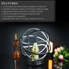 Nightclub Bar Globe Cage Shape Led VIP Wine Champagne Whisky Bottle Presenter Bottle Display Holder Glorifier Display Rack