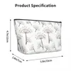 Cosmetic Bags Seamless Pattern Trapezoidal Portable Makeup Daily Storage Bag Case For Travel Toiletry Jewelry