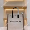 Totes Beach Shopping Bag Luxury Designer Handbag Rive Gauche Tote Mens Weave Weekend Clutch Bags Womens Fashion Canvas Bagage Crossbody Vacation Gym Axla Bag