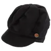 Berretti Cappello ottagonale da donna Cappellini da donna Berretti semplici ed eleganti Cappelli femminili caldi Miss