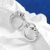 TBCYD 5mm D Color Hoop Earrings For Women With GRA S925 Sterling Silver Ear Clasps Buckle Original Fine Jewerly 240228