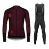 Team Spring Long Cycling Jersey Set Dreating Long Sleeve Spring Mens Mtb Bicycle Clothing Suits ROUPA CICLISMO 240318