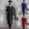 Man Dames Afstudeertoga Zacht Mat Afstudeertoga Hoed Kwastje Set Unisex Afstudeerkostuum voor middelbare school en bachelor 240318