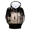 Hoodies masculinos sirene cabeça 3d crianças moda moletom hip hop harajuku menino/menina com capuz pulôver streetwear topos inverno roupas de grandes dimensões