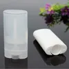 Storage Bottles 10Pcs/lot 15ml Empty Plastic Oval Deodorant Containers Lip Tube With Lid Caps