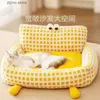 Lits pour chats Meubles Super doux et épais canapé-lit pour chat tapis de sommeil pour animaux de compagnie lit pour chien amovible maison pour chien lit pour chien maison pour chien Y240322