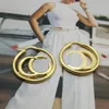Hoop earrings simple temperament niche light luxury high quality everything wedding stud Jewelry