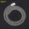 Factory Directly Sales Hip Hop Jewelry Good Price 925 Silver Cuban Link Chain Vvs Moissanite 10mm Iced Out Cuban Necklace