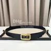 Mode dubbelsidig Lychee Grain Belt Luxury Men Women Designer Beltbredd 3,5 cm Gold Silver Slooth Buckle Leather Belts