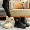 Boots New Autumn Women Men Warm Cotton Shoes Winter Adult Plush Thickened Snow Boots Ins Design Unisex Cute Nonslip Bread Shoes 3540