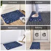 Tappeti Nero Bianco Blu Mandala Evil Eye Tappeto antiscivolo Zerbino Camera da letto Tappetino da cucina Tappeto per porta d'ingresso