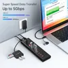 Acasis Typ-C-Hub 11 Ports USB-C-Hub Multi-USB-Splitter Dockstation Schnellladung USB 3.0 Einzelschalter für Laptop Mac Pro 240314