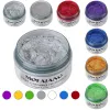 Color 120g Hair Color Promades Wax Silver Ash Grey Strong Hold Temporary Hair Dye Gel Mud Easy Wash Hair Coloring Styling Wax Cabello