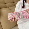 Borse per cosmetici Borsa da viaggio floreale Kawaii Portamonete Portamonete Borsa da donna per trucco carino Portafoglio Organizzatore Astucci per matite Custodia