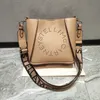 Borsa Frayme con patta Stella McCaryney Borsa a tracolla Frayme media Vegan Mccartney Borsa Frayme a tracolla Classica donna di marca Borsa a secchiello nera Designer di lusso