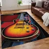 Tapis guitare feu 3D partout tapis imprimé tapis tapis anti-dérapant grand tapis décoration de la maison