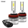 Other Car Lights 1 pair of H1/H7/H8/H9/H11 COB LED headlight bulbs with 110W 20000LM high and low temperature white lightL204