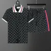 Polos camiseta para hombre chándales verano casual moda diseñador tracksuitsr tops hombres jogging ropa deportiva transpirable camiseta + pantalones cortos traje de dos piezas M-3XL