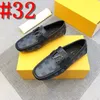 40Modal lyxiga avslappnade män äkta läderskor Summer Breattable Green Men's Designer Loafers läderskor Sapato Masculino Zapatos Hombre US4-12