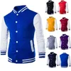 Fashion Slim Fit Baseball Mens Płaszcz Spersonalizowany swobodny sport męskiej kurtki nadrukowana stojak na kołnierz podkładka 240309