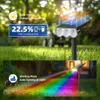 Barrina WRGB Lights Outdoor, iluminação paisagística que muda de cor com 360 ﾰ Ajuste horizontal, RGB Solar Spotlights Outdoor para fora, 6 pacotes