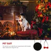 Dog Apparel 2 PCS Hamster Hat Pet Bowtie Headwear Black Collar Decorative Headgear Headdress Polyester Small