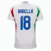 2023 2024 2025 Italien Soccer Shorts Retegui Raspadori Jorginho DiMarco Barella di Lorenzo Bastoni Frattesi National Home Away 125th Football Sports Pants