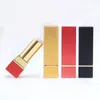 Storage Bottles Empty 12.1mm Black Red Gold Square Aluminum Lipstick Tube 24pcs