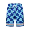 Casa Blanca T Shirt Trendy Summer Casablanca Shorts for Men's Diamond Checkered Castle Mash