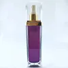 Bottiglie di stoccaggio Capacità 80ml120ml Forma quadrata Colore viola Materiale acrilico Bottiglia di profumo spray riutilizzabile con pompa spruzzatrice