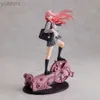 Action Toy Figures 23cm DARLING In The FRANXX 02 Anime Girl Figure School Uniform Zero Two Sexy Action Figure Adult Colletible Model Doll Toys Gift 240322