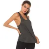 Active Shirts 2024 Summer Womens Sports Gym Racer Back Running Vest Fitness Jogging Yoga Tank Top 10 Colors Female Outfits