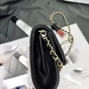 CHANEI Klassische PU-Umhängetasche, Messenger-Taschen, kleine Sling-Taschen für Damen, Modedesigner-Handtasche, Umhängetaschen, 22 cm, mit komplettem Orig.-Set