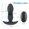 IKOKY telescopico vibrante dildo butt plug vibratore massaggiatore prostatico giocattoli erotici per uomini telecomando anale 240312