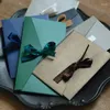 Cadeau Wrap Romantique Bowknot Enveloppes en papier mignon pour les tampons de lettres Cartes d'invitation de mariage Couverture Papeterie Fournitures de bureau