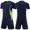 Anpassade män Fotbollströja Set Short Sleeve Print Number Men Soccer Kits Professional Women Sport Training Suit 240313