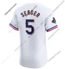 5 Corey Seager Rangers 2024 Gold Collection Jersey Adolis Garcia Evan Carter Max Scherzer Josh Smith Marcus Semien Josh Jung Jonah Heim Texas Eovaldi Jacob deGrom