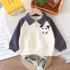 Clothing Sets 2024 Spring Valentines Outfit For Baby Boy Clothes 1 To 2 Years Casual Cartoon Animal Long Sleeve T-shirts And Pants Boys Suit